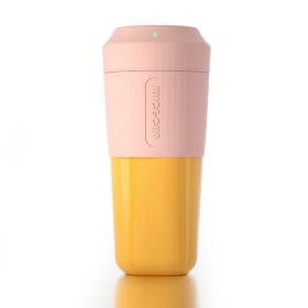JC01 Wireless Mini Blender Electric Juicer Portable Juice Cup Cut Mixer with Six Blades for Home Office Travel (Without FDA, BPA-free) - Pink
