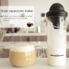 Milk Frother Electric Glass Milk Frother with Stainless Steel Head for Coffee, Latte, Cappuccino (No FDA, BPA-Free)