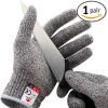 Outdoor Fishing Full Finger Gloves HPPE Cut Resistant Level 5 Protection Gloves, Size: XL/Grey Edge