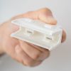 YM-6033 200Pcs Small Size Snack Package Bag Clips Food Packaging Bag ABS Clamps Sealing Tool with Hanging Hole