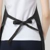 Solid Color Home Kitchen Cooking Baking Apron Cafe Restaurant Men Women Work Apron with Pockets - Khaki
