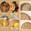 Folding Air Fryer Tray Reusable Silicone Pot for Air Fryer BBQ, Cooking Silicone Baking Tray Air Fryer Accessories (BPA-Free, No FDA) - Red