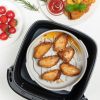 8.8-inch Non-stick Air Fryer Pan Basket Air Fryer Silicone Liner Pot Reusable Baking Tray (No FDA Certificate) - Green