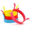 4Pcs Egg Ring Pancake Ring Round Silicone Egg Shaper with handle