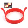 4Pcs Egg Ring Pancake Ring Round Silicone Egg Shaper with handle