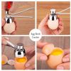Portable Stainless Steel Shell Opener Egg Shell Cracker