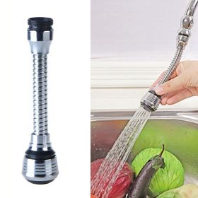 Stainless Steel 360 Rotatable Water Faucet Water Saving Tap Faucet Nozzle