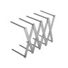 Kitchen Utensil Organizer Stainless Steel Pot Lid Plate Holder Rack 4 Sectional Adjustable
