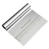 Dough Scraper Stainless Steel Slicer Pastry Pizza Cutter with Measuring Scale (without FDA Certificate)