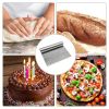 Dough Scraper Stainless Steel Slicer Pastry Pizza Cutter with Measuring Scale (without FDA Certificate)