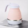 Food Grade Silicone Mini Portable Foldable Electric Kettle Home Household Multipurpose Utility Tool (without Certification) - Blue/EU Plug