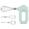Electric Egg Beater Wireless Handheld Mixer Food Beater Whisk with 4 Speed for Baking Cake Egg Cream Upright Mixer (without FDA Certificate) - Green