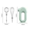 Electric Egg Beater Wireless Handheld Mixer Food Beater Whisk with 4 Speed for Baking Cake Egg Cream Upright Mixer (without FDA Certificate) - Green