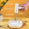 Kitchen Electric Egg Beater Egg Whisk 3 Speeds Wireless Handheld Mixer Baking Cake Egg Cream Tool - Pink