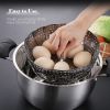 Stainless Steel Steamer Basket Adjustable Collapsible Steamer Folding Rack Colander (without Certification) - Large