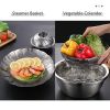 Stainless Steel Steamer Basket Adjustable Collapsible Steamer Folding Rack Colander (without Certification) - Small