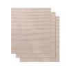 3 PCS High-Temperature Resistant Silica Gels Material BBQ Mat Barbecue Mesh Baking Mat (without Certification) - Brown