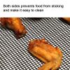 3 PCS High-Temperature Resistant Silica Gels Material BBQ Mat Barbecue Mesh Baking Mat (without Certification) - Brown