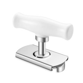 Stainless Steel Labor-saving Capping Device Can Opener Screw Cap with Handle Bottle Cap Opening Tool - White