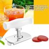 Stainless Steel Labor-saving Capping Device Can Opener Screw Cap with Handle Bottle Cap Opening Tool - White