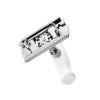 Stainless Steel Labor-saving Capping Device Can Opener Screw Cap with Handle Bottle Cap Opening Tool - White