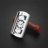Stainless Steel Labor-saving Capping Device Can Opener Screw Cap with Handle Bottle Cap Opening Tool - Red