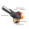 Butane Torch Kitchen Torch Lighter Adjustable Flame No Leaking Reversible Culinary Torch For Cooking Baking Barbecue - Black