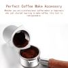 Coffee Dosing Mug Hands-Free Aluminium Alloy Coffee Dosing Cup Powder Feeder Part for Breville 870XL 878BSS - Black