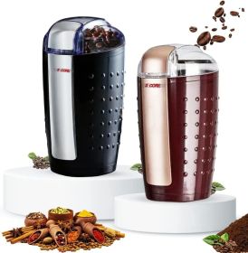 5 Core 2 Pack 5 Ounce Electric Coffee and Spice Grinder 150W Large Portable Compact with Stainless Blade Grinder Perfect for Spices; Dry Herbs Grinds