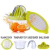 Free shipping Orange Lemon Juicer Manual Hand Squeezer & Measuring Cup and Grater