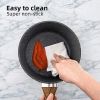 Frying Pan Set 3-Piece Nonstick Saucepan Woks Cookware Set,Heat-Resistant