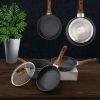 Frying Pan Set 3-Piece Nonstick Saucepan Woks Cookware Set,Heat-Resistant