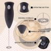Milk Frother Handheld, Drink Mixer Small Handheld milk frother Electric Stick Blender for Latte, Coffee, Cappuccino, and Hot Chocolate, Stainless stee
