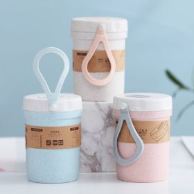 Plastic Microwaveable Sealing Soup Pot (Color: pink)